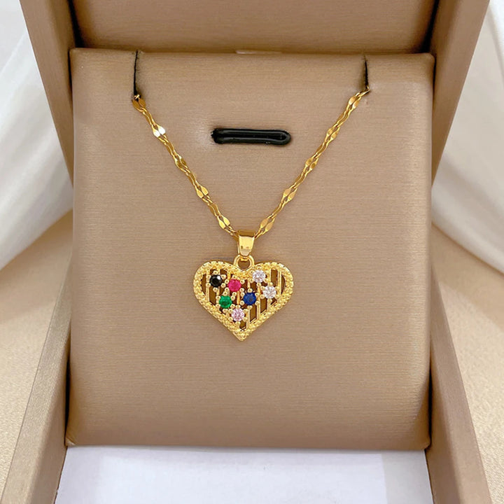 Amore Collana Dorata Donna