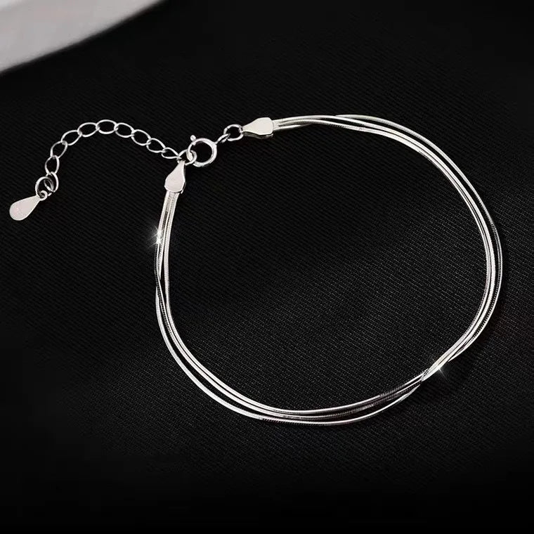 Filamenti Bracciale Acciaio Donna