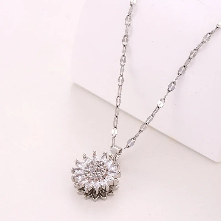 Fiore Collana Metallo Donna
