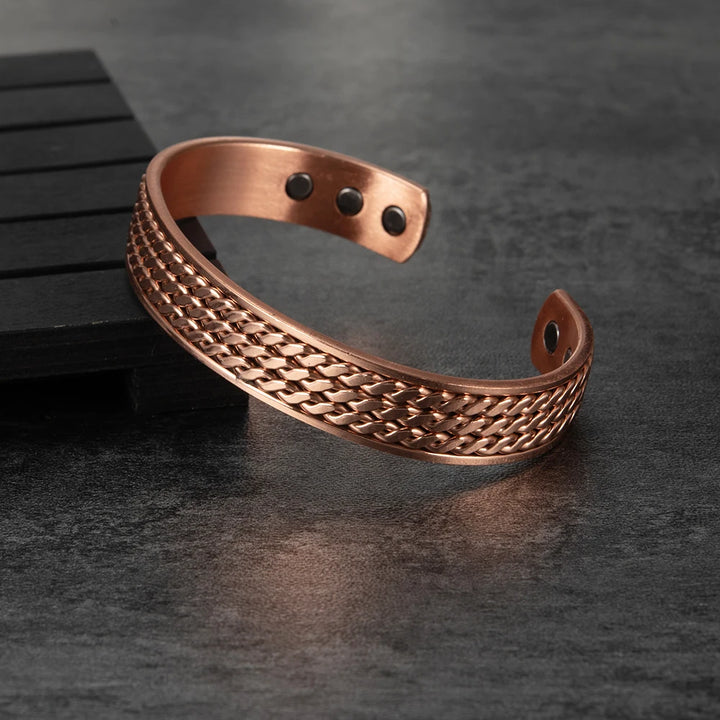 Groviglio Bracciale Uomo Rame