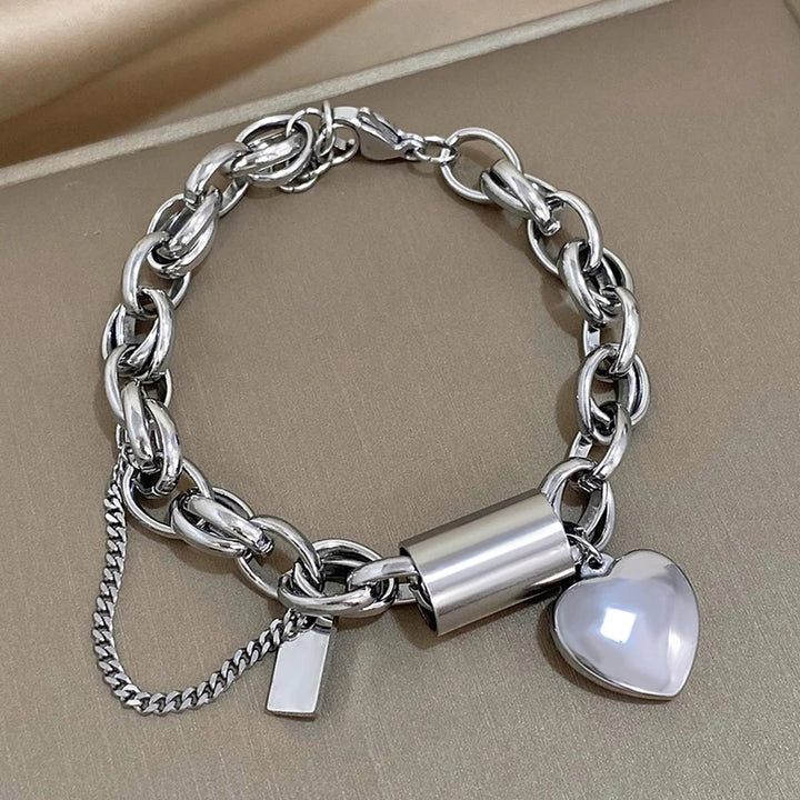 Bracciale Catena Cuore Donna
