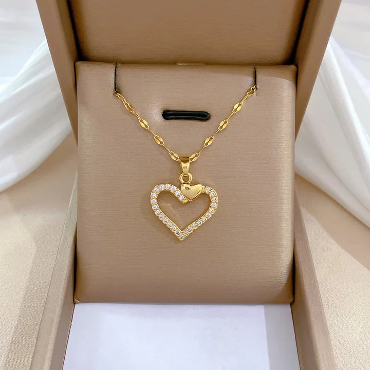 Amore Collana Dorata Donna