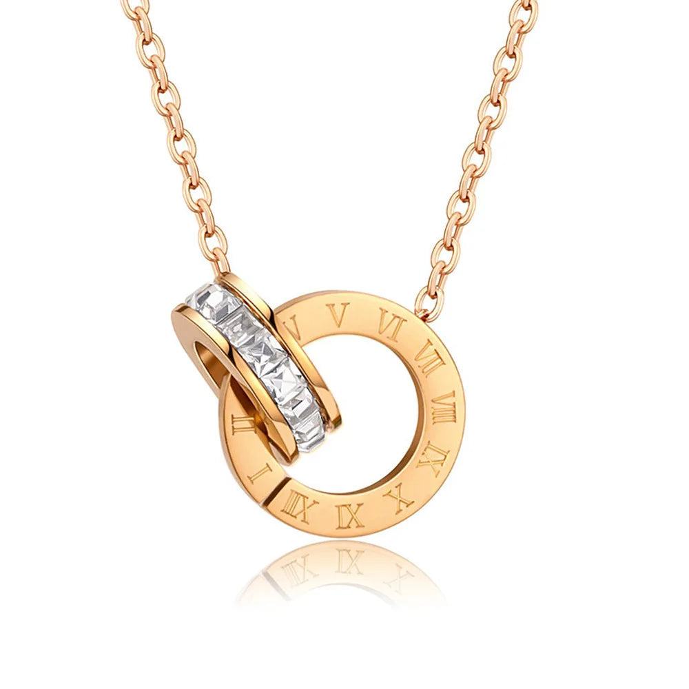 Intreccio Collana Anelli Donna