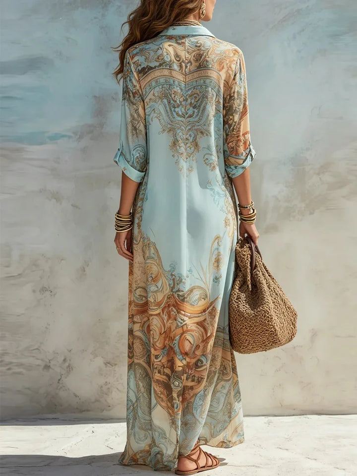 Celeste Vestito Estivo Donna