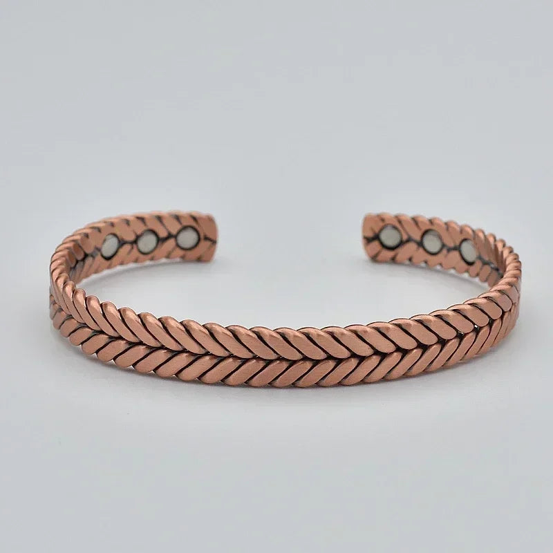 Atena Bracciale Rame Intreccio
