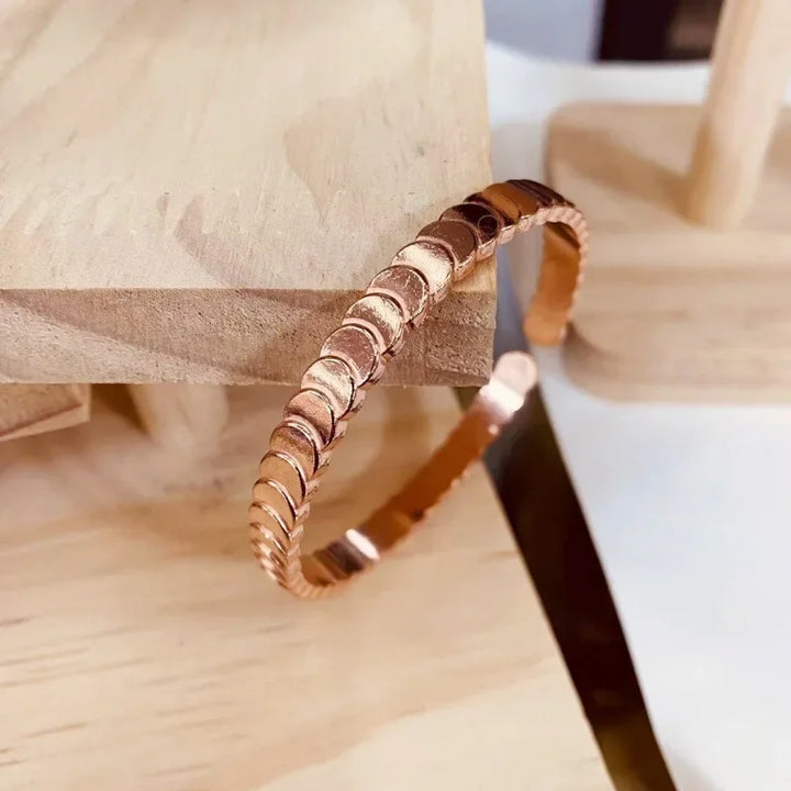 Ercole Bracciale Rame Dentellato