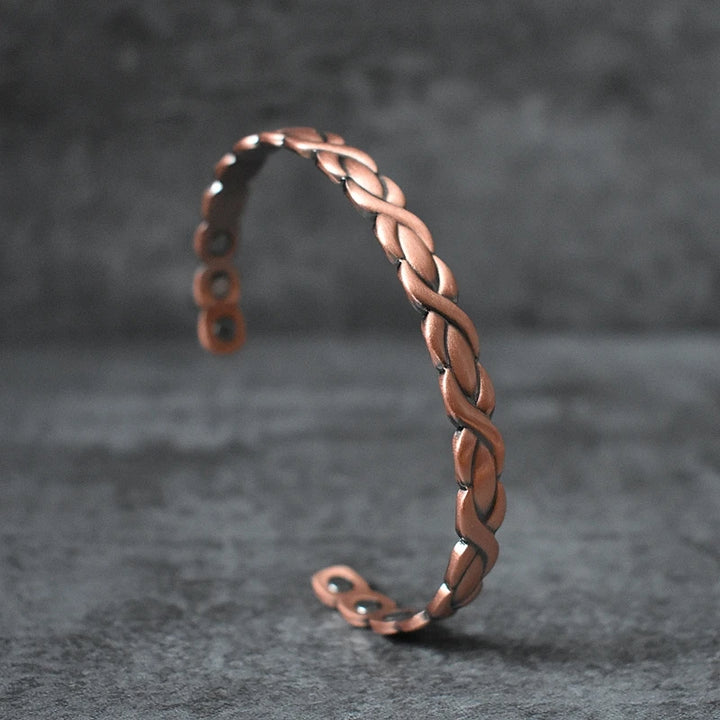 Treccia Bracciale Donna Rame