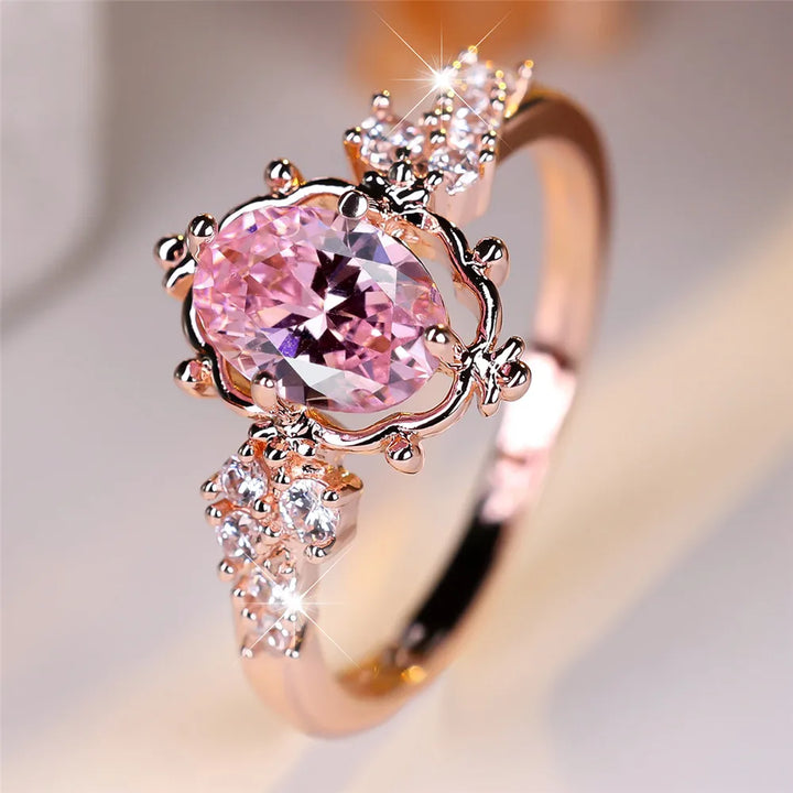 Horus Anello Rame Zircone