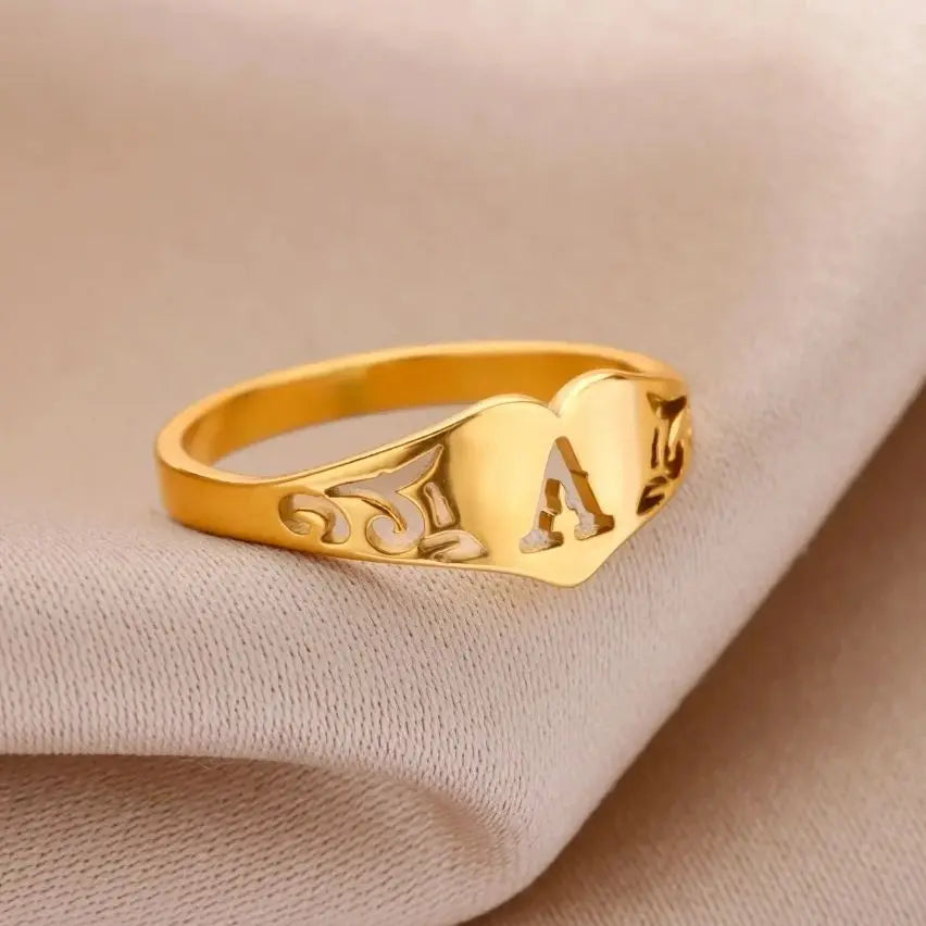 Principio Anello Lettera Donna