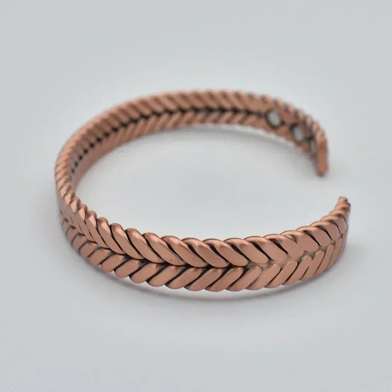 Atena Bracciale Rame Intreccio