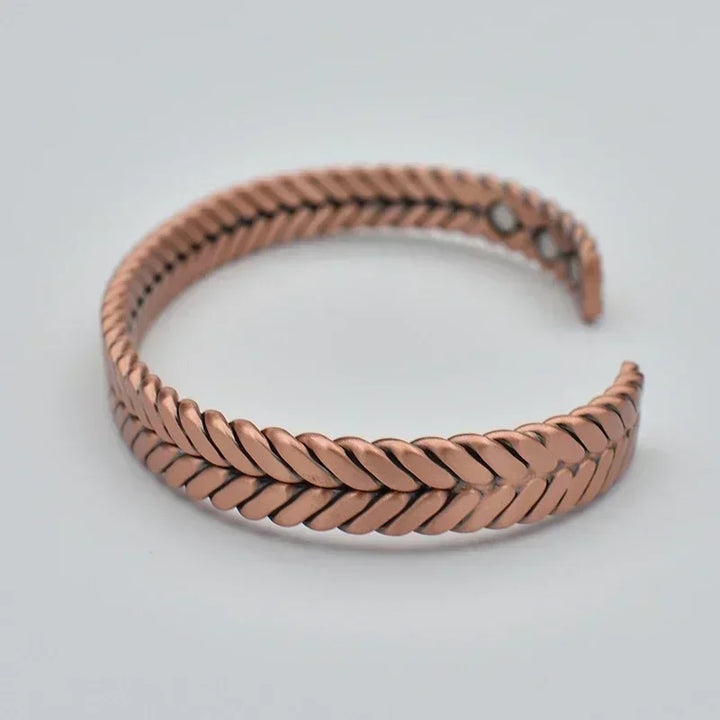 Atena Bracciale Rame Intreccio
