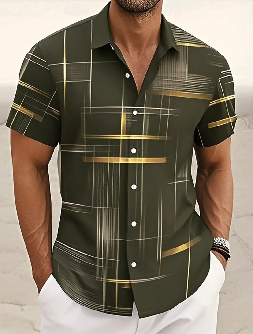 Massimo Camicia Corta Uomo