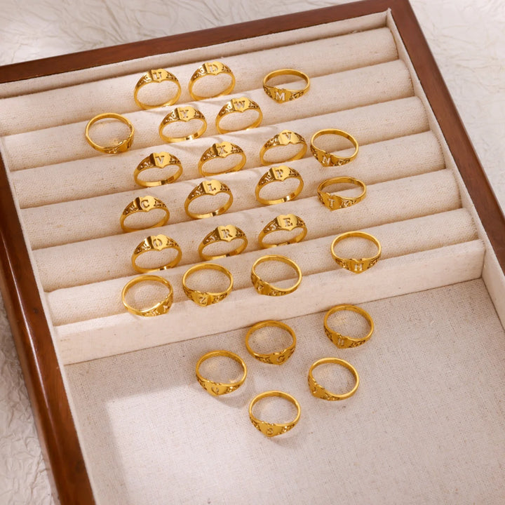 Principio Anello Lettera Donna
