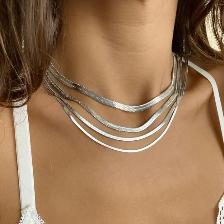 Serpente Collana Unisex Metallo