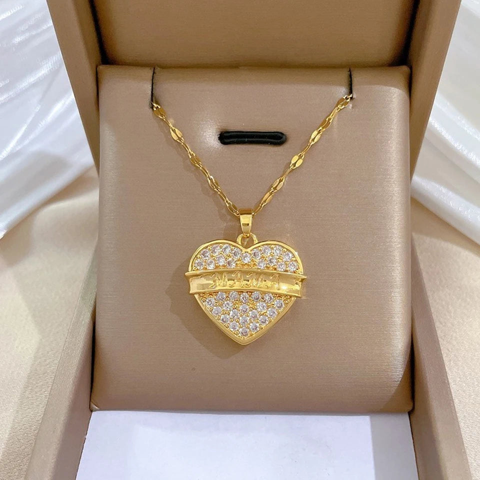 Amore Collana Dorata Donna