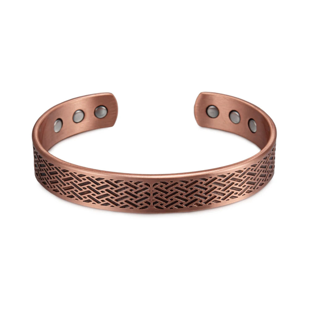 Onda Bracciale Uomo Rame