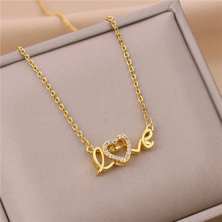 Romanticismo Collana Dorata Donna