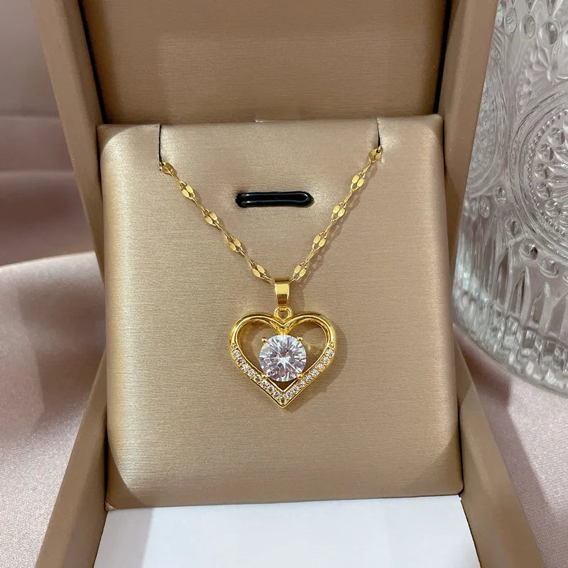 Amore Collana Dorata Donna