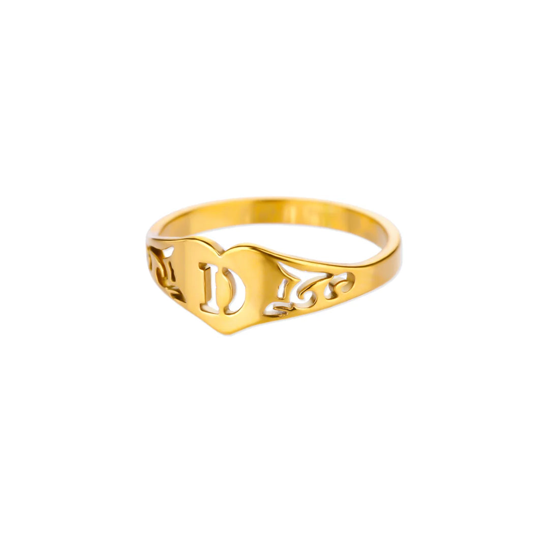 Principio Anello Lettera Donna