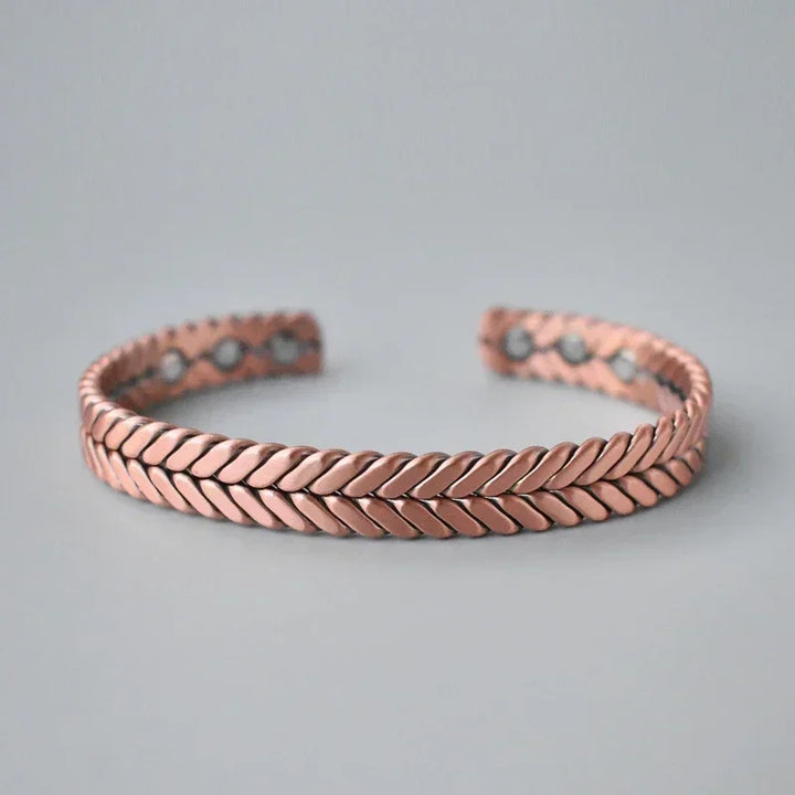 Atena Bracciale Rame Intreccio