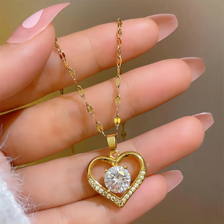 Amore Collana Dorata Donna