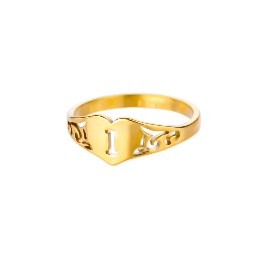 Principio Anello Lettera Donna