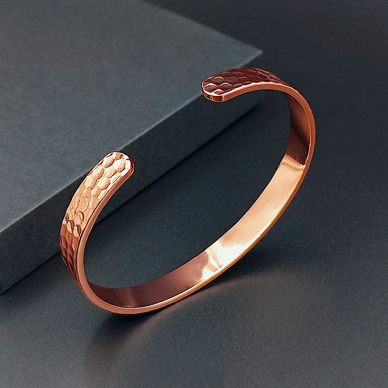 Efesto Bracciale Rame Martellato