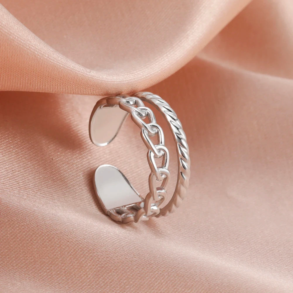 Geometrie Anello Regolabile Donna
