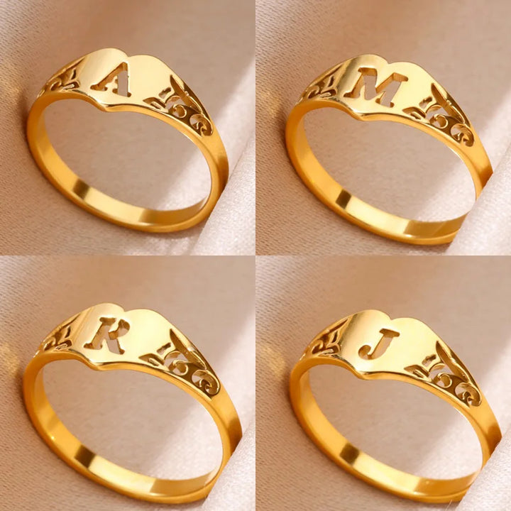 Principio Anello Lettera Donna