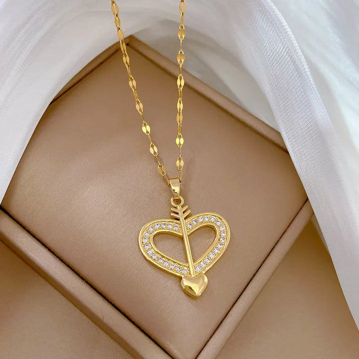 Amore Collana Dorata Donna