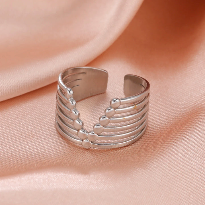 Geometrie Anello Regolabile Donna