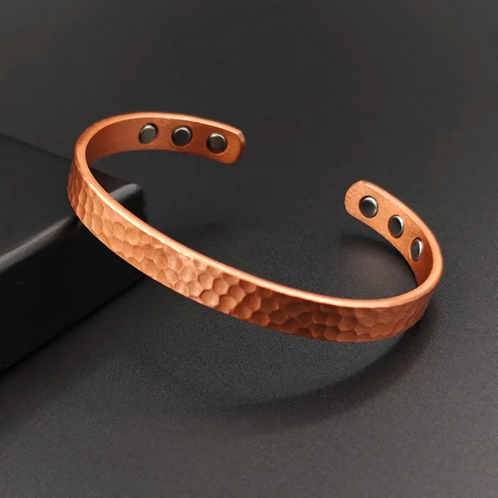 Efesto Bracciale Rame Martellato