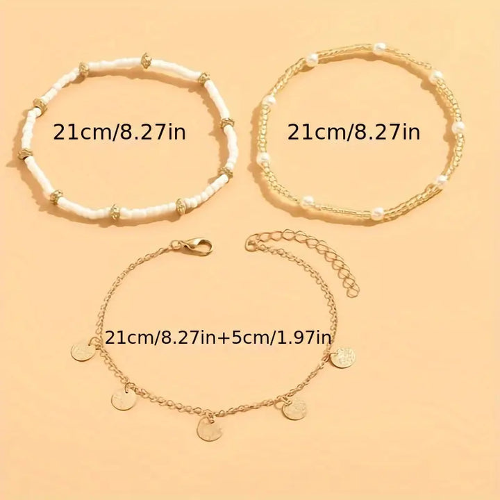 Set Cavigliera 3 Strati | Oro