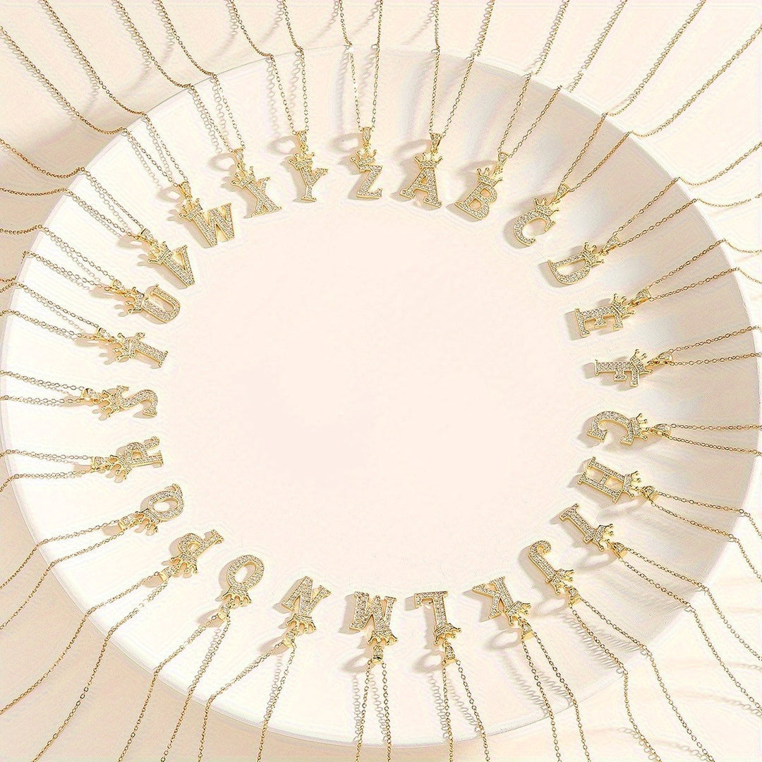 Collana Iniziale Corona | Oro