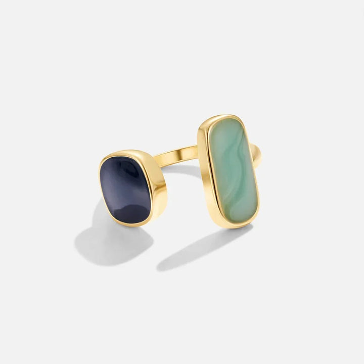 Anello Dualità Pietre | Oro