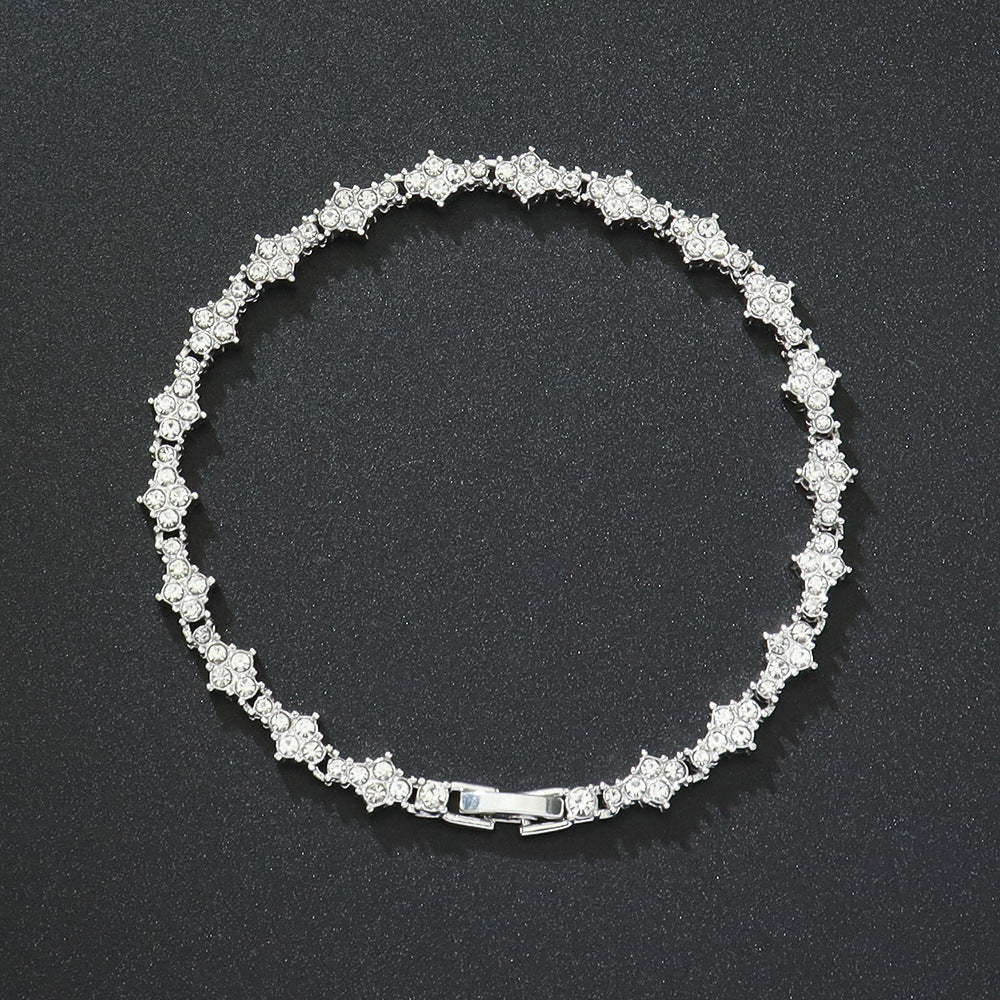 Bracciale Tennis Cluster | Oro