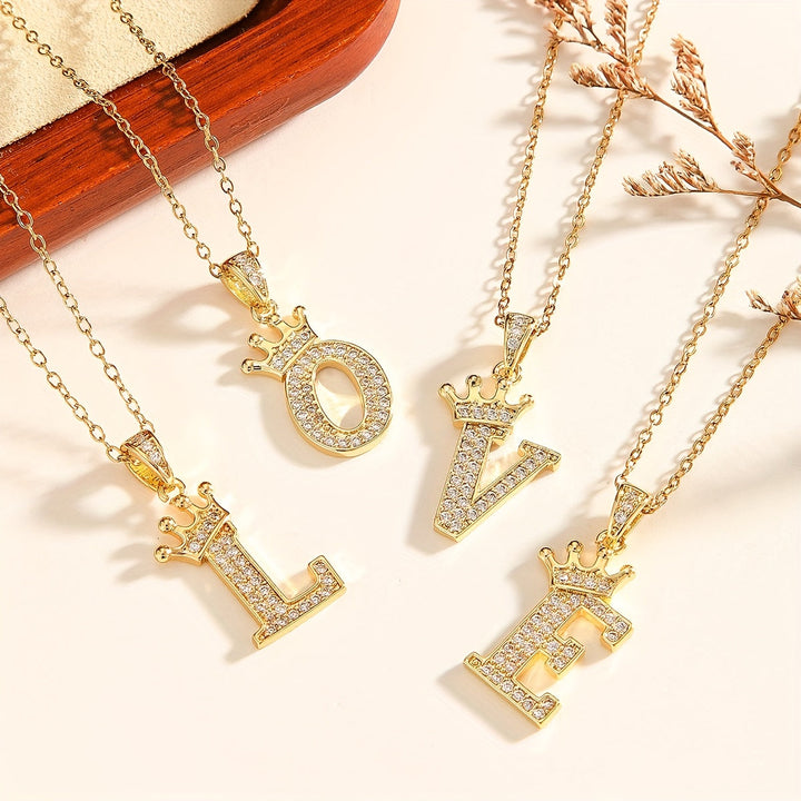 Collana Iniziale Corona | Oro