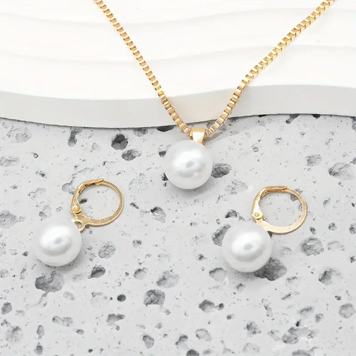 Set Collana Orecchini Perle Grace | Oro