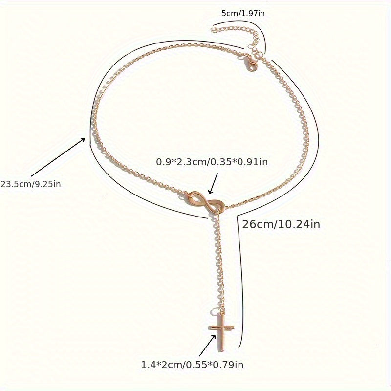 Collana Croce Infinito | Oro