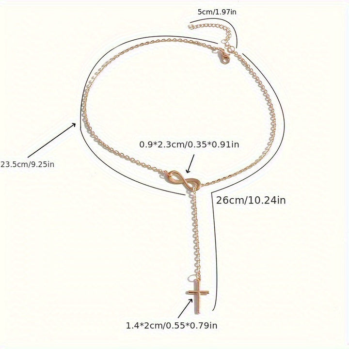 Collana Croce Infinito | Oro
