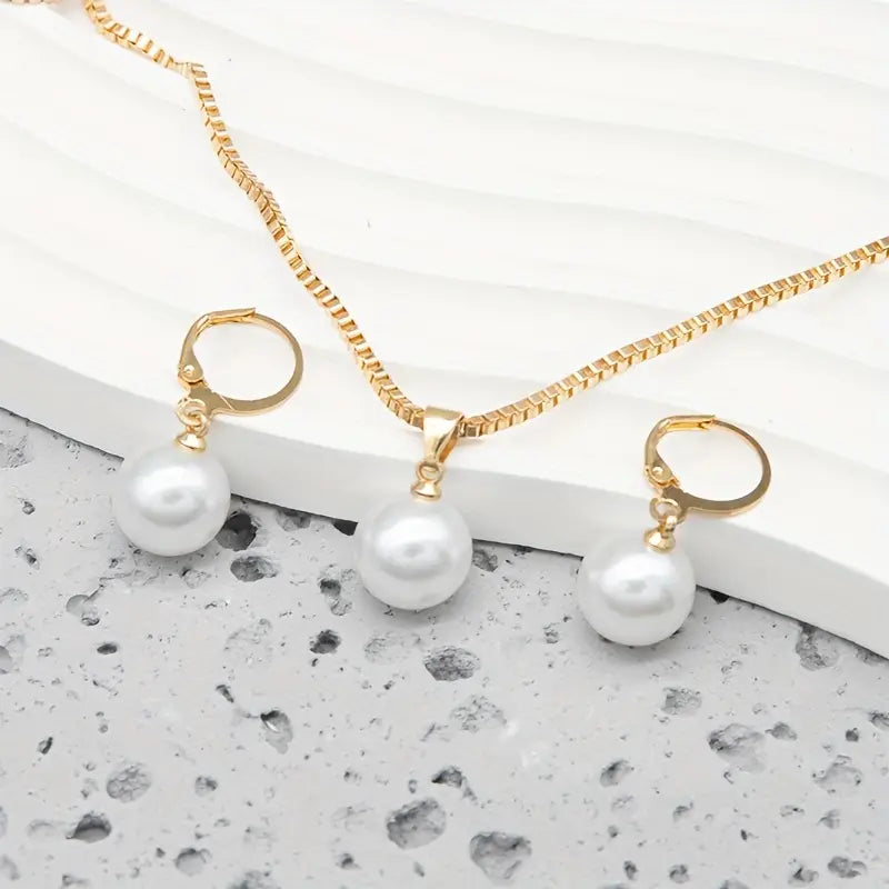 Set Collana Orecchini Perle Grace | Oro