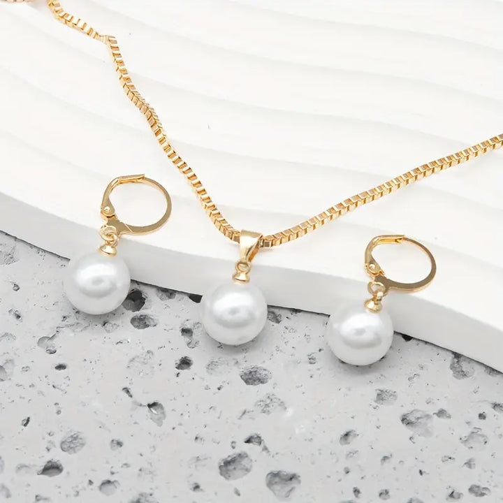 Set Collana Orecchini Perle Grace | Oro