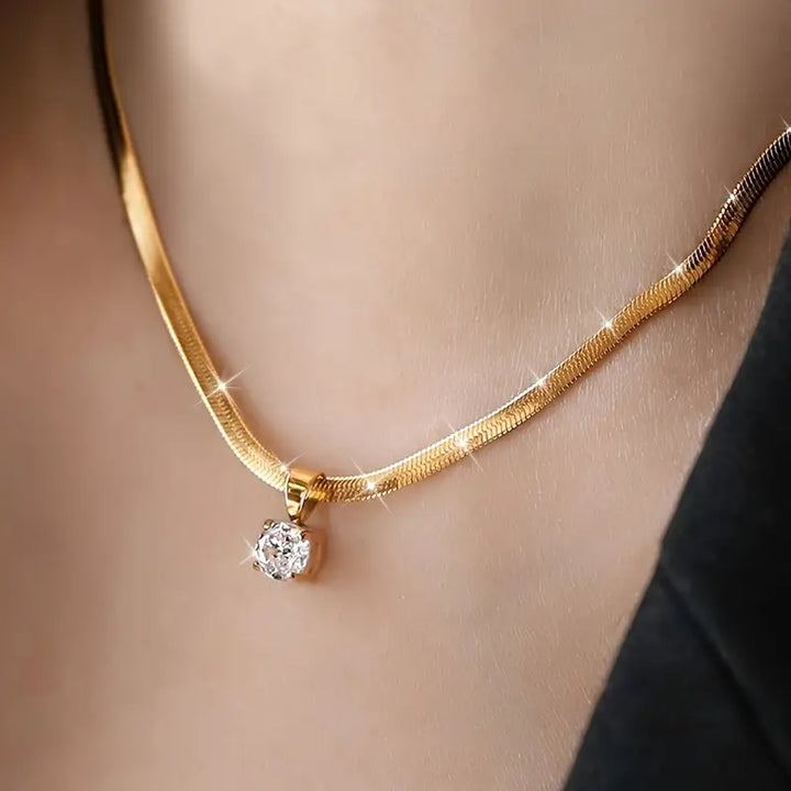 Collana Piatta Snake | Oro