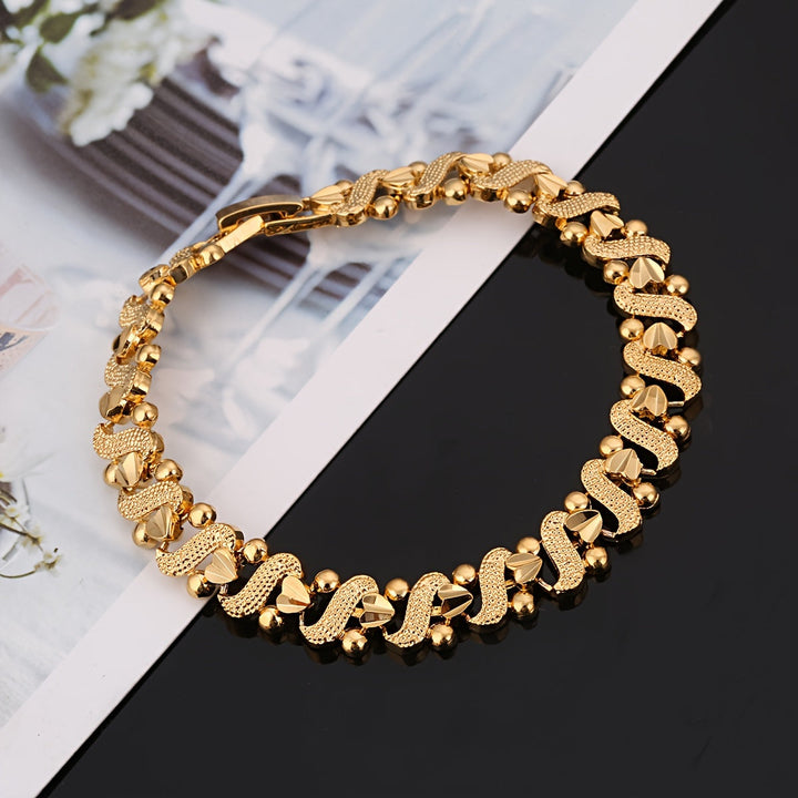 Bracciale Onda Ornamentale | Oro