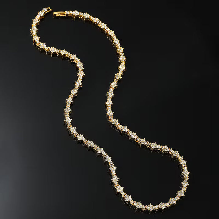Collana Tennis Cluster | Oro