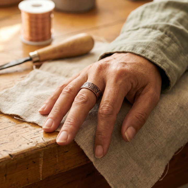 Anello in Rame Tronco | Luca&amp;Vittoria